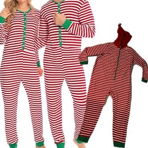 ADULT 2 PACK: Fleece Christmas Pajama family matching with hoodie